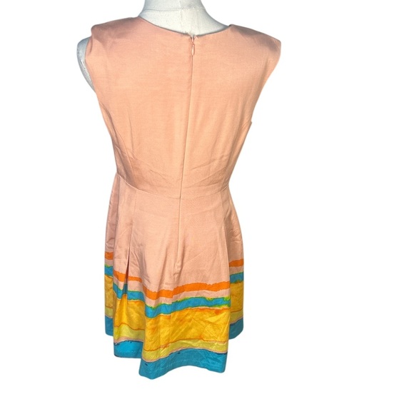 Tracy Reese x Anthropologie Pink Fit & Flare Dress | Size 4 - Picture 3 of 7